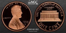 1993 S LINCOLN CENT PROOF 1C PF70 RD ULTRA CAMEO UCAM NGC PhotoVision® SKU 3100 picture