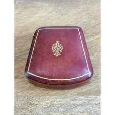 Vintage Scuola del Cuoio Florence Leather Jewelry Box Italian Gilt Tooled picture