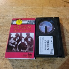 1984 BETA TAPE QUEEN FREDDIE MERCURY THE WORKS HI-FI VIDEO 45 SINGLES RADIO GAGA picture