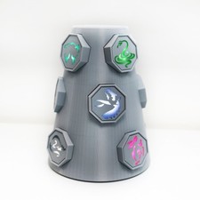 Hand Finished 3D Printed Light-Up Zodiac Talismans  Totem Column Display picture