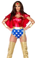 Sexy Forplay Super Seductress Comic Super Hero Wonder Woman Costume 6pc 551307 picture