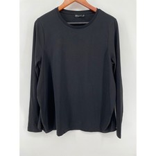 ASOS Design Maternity Top Womens Size 12 Black Organic Cotton Long Sleeve Tee picture
