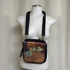 GALLERIA Edgar Degas Ballerina Art Crossbody Bag Black Canvas Small  O picture
