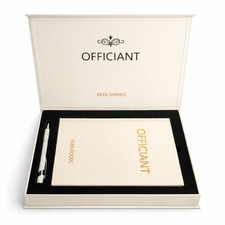 Wedding Officiant Book with Pen – Ceremony Keepsake Journal picture