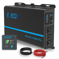 EDECOA Power Inverter Pure Sine Wave 12V DC to 120V 2000W AC USB Type C PRO picture