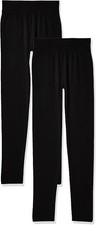 32 Degrees Heat Women's Base Layer Pants 2 Pack Black Small Moisture Wicking picture