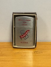 Vintage Wells Lamont Brotherhood Gloves Chicago IL Lighter Advertising NOS picture