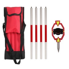 Survey Mini Prism with 4 Poles - Prism for Total Station with Pole System, 0/... picture