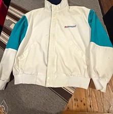 VINTAGE 90s Dunbrooke Men's Colorblock Bomber Jacke BF GOODRICH XL picture