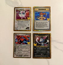 Erika's Jigglypuff 69/132,misty trainer  18/132,scizor ex 108/115,Sneasel25/111 picture
