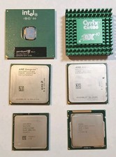 Lot of Vintage Computer CPUs AMD Intel Cyrix Lot of 6 - Untested As-Is Parts picture