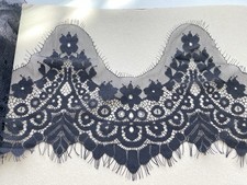 3 Yards Black Eyelash French Mesh Lace Trim for Sewing/Crafts/Lingerie/7