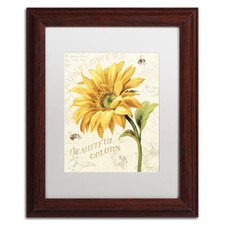 Trademark Fine Art Under The Sun II Lisa Audit White Matted Wood Frame 11x14 picture