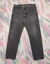 Vintage Route 66 Straight Fit Jeans Mens 36x32 Gray Faded Made In USA 90s Skater picture