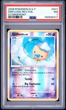 2008 Pokemon Diamond & Pearl Stormfront Shiny Drifloon Revever Holo SH1 PSA 7 picture
