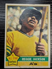 Topps 1976 Reggie Jackson #500 Oakland Athletics MLB Baseball Card All-Star picture