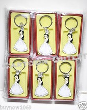 12 QUINCEANERA KEY CHAIN LLAVEROS XV ANOS GEMS RECUERDOS 15 ANOS white Favors picture