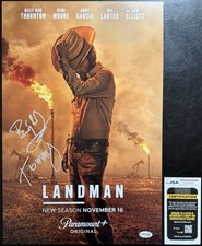 BILLY BOB THORNTON SIGNED LANDMAN 12X18 POSTER W/ TOMMY INSCRIPTION JSA COA picture