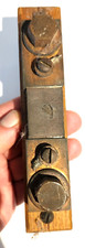 Vintage 150 AMP 50 MV #91931 Electrical Circut Piece on Wood Block picture