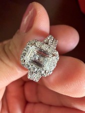 Neil Lane 1 3/4 carat diamond 14k white gold engagement ring size 7 picture