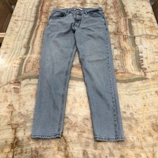 Zara Light Wash Straight Leg Jeans Men’s 34x30 Casual Denim picture