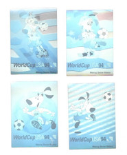1994 World Cup USA 94 Soccer Football Hologram 4 card Complete Set STRIKER picture