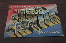 Camp Crowder Missouri. Vintage Postcard Foldout. 17 photos. WWII. Unposted. picture