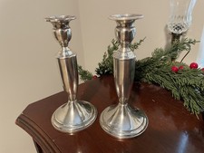 Pair Of TOWLE STERLING SILVER CANDLE STICKS WEIGHTED 7 1/2