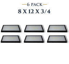 6 Pack of 8 x 12 x 3/4 Riker Display Cases Boxes for Collectibles Jewelry & More picture