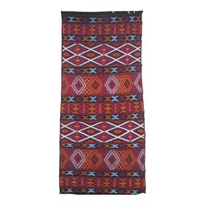 Vintage Handmade Berber Wool Rug 201x85-92cm Algerian Sahara Tribal  picture