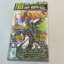 WIZARD Magazine #62 (Oct 1996) Spawn/Spidey Cover, Toy Preview, Lady Death Card picture