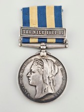1884-85 Egypt Medal Nile Canadian Voyageur J Larogue Ottawa Contingent RARE picture