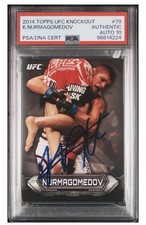 Topps 2014 UFC Knockout Khabib Nurmagomedov PSA Auto 10 picture