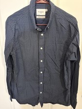 Goodfellow Men Size Medium Blue Cotton Standard Northrop Button Down Shirt picture