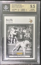 BGS 9.5 2024 Panini Instant Black & White Rookies J.J. McCarthy #BWR-7 /680 (RC) picture