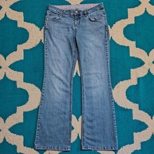 Vintage Y2K 2000s Womens L.E.I  Low Rise Bootcut Light Wash Stretch Jeans Size 9 picture