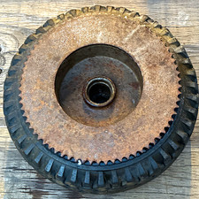 Vintage TACO Mini Bike Rear Sprocket And Cracked Wheel picture