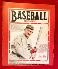 1927 Ty Cobb Baseball Magazine Cover ONLY Detroit Tigers Team 1920s HOF vtg RARE picture