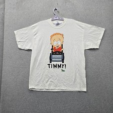 VINTAGE Timmy 2000 Men Shirt XL White Y2K Comedy Central South Park Graphic picture