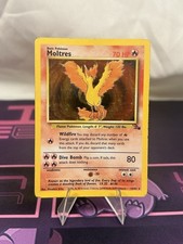 Pokemon TCG Fossil Moltres 12/62 Holo Rare Unlimited  MP picture