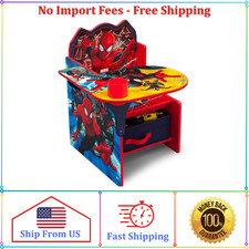 Marvel Spider-Man Chair Desk with Storage Bin by Delta Children picture