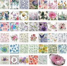 Vibrant Floral, 40 Pack Decoupage Napkins Cocktail Paper picture