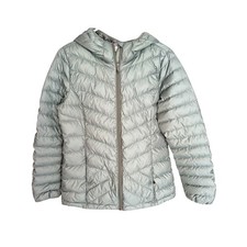 Lole Puffer Down Jacket Hooded Sage Green Size M picture