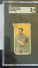 1909-11 T206 - Mordecai Brown 150 Back Cubs on Jersey picture