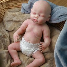 15.7'' Full Body Platinum Silicone Baby Doll Newborn Girl Doll Reborn Baby Dolls picture