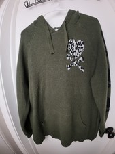 Torrid Size 1 Olive Green Hoodie Sweater 1XL picture