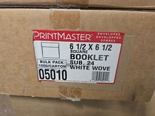 Printmaster 6.5 x 6.5 Square Envelopes 24lb White Bulk 1000/Carton (05010) picture
