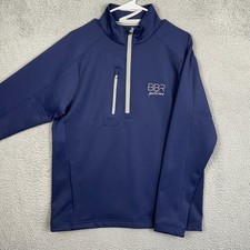 Zero Restriction Tour Series Sweatshirt Mens Medium Blue Golf Quarter Zip EUC picture