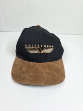 VTG Gulfstream Snapback Leather Brim Hat  Aerospace Aviation Velocity Strapback  picture