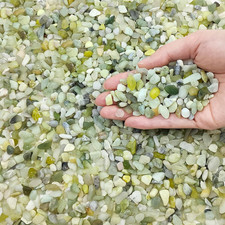 FANTIAN 5 Lbs Jade Pebbles for Indoor Plants,1/4 Inch Polished Gravel Rocks for picture